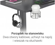 Silver Monkey Biurko elektryczne ED-160 black - 1258047 - zdjęcie 8